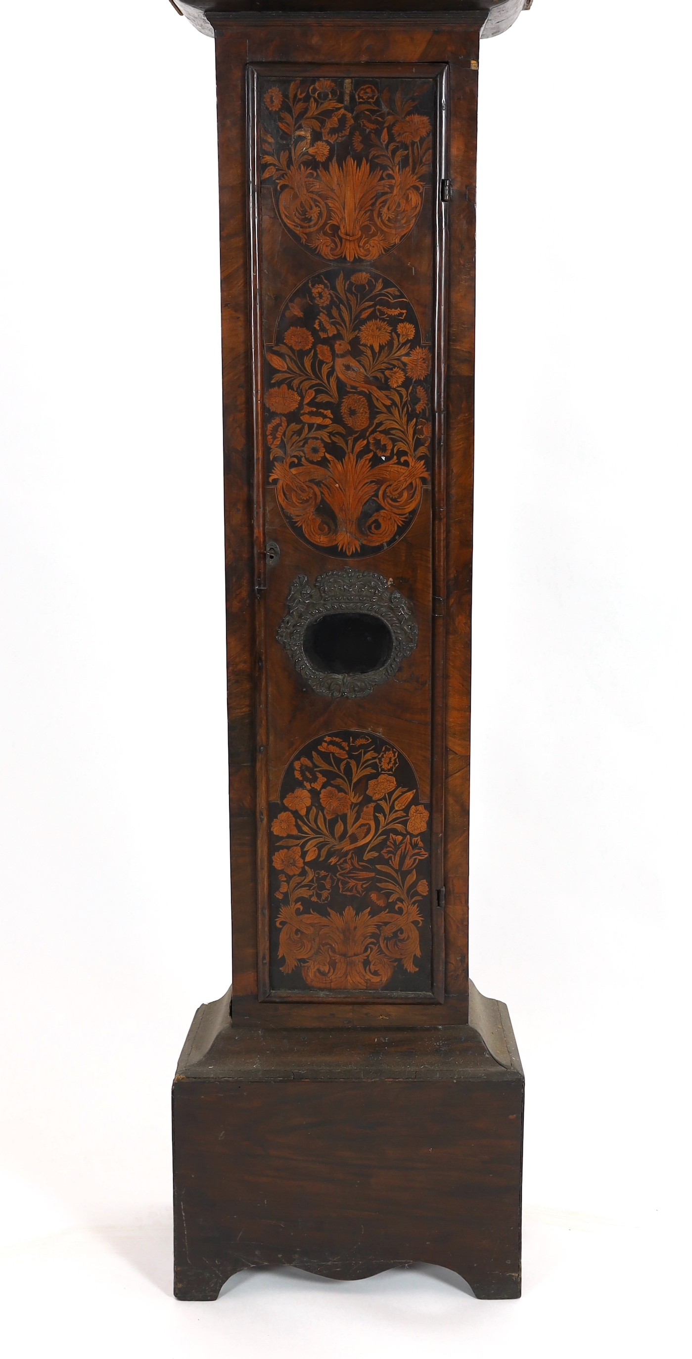 Thomas Dalston. A William and Mary walnut and marquetry eight day longcase clock, 44cm wide, 198cm high